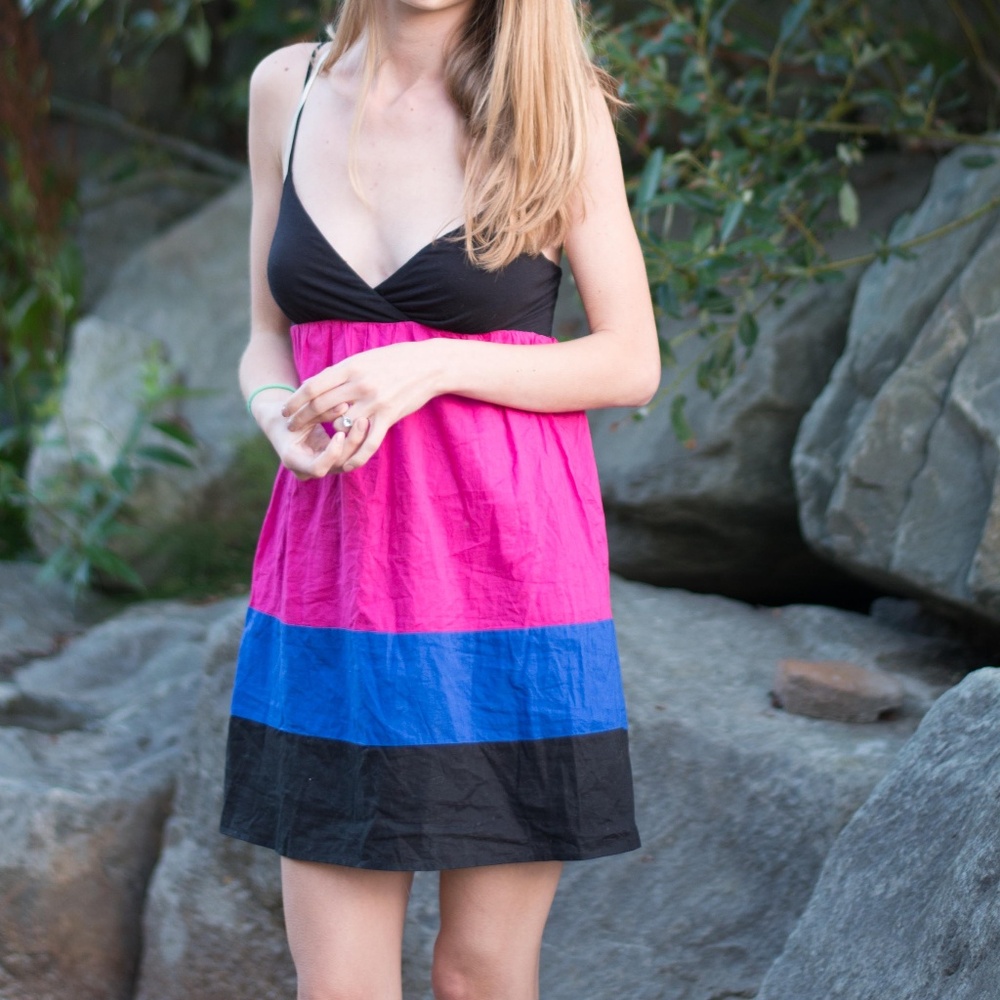 Color block summer dress